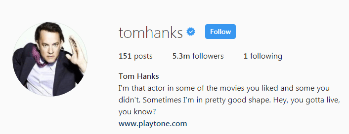 Tom Hanks on Instagram